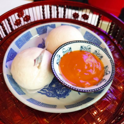 หมั่นโถว จิ้มสังขยา