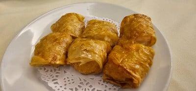 ฟองเต้าหู้ห่อกุ้งทอด