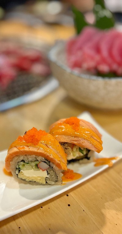 🍣 โรลแซลมอนครีมชีส.