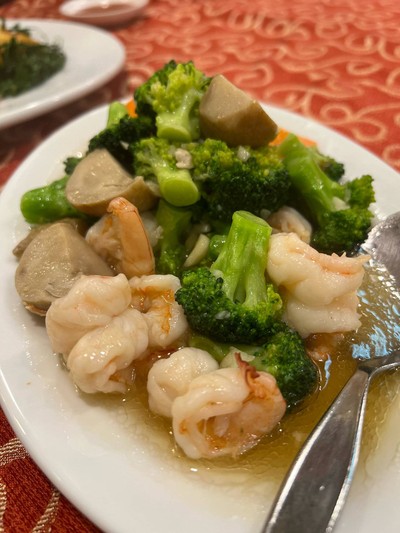 บล็อคโคลี่กุ้ง