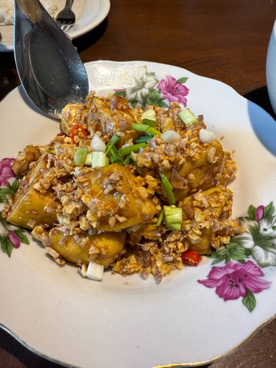 เต้าหู้คลองแงะผัดพริกเกลือ