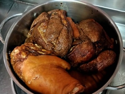 วิธีทำ ขาหมูพะโล้ / ข้าวขาหมู / คากิ / ขาหมู