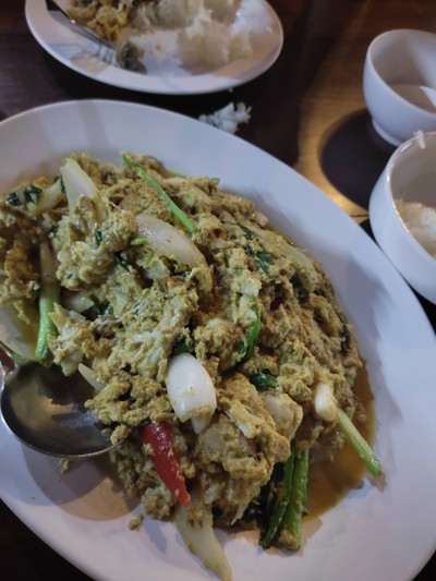 เนื้อปูผัดผงกระหรี่