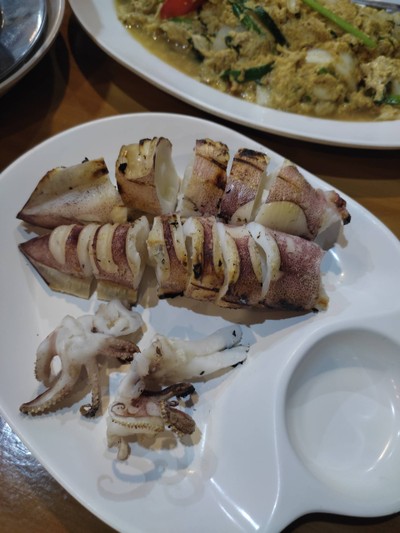 ปลาหมึกไข่ย่าง