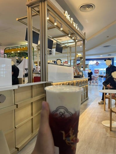 ชาองุ่นดอกหอมหมื่นลี้อู่หลง + ครีมชีส