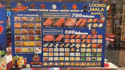 ป้ายราคาหรือสมุดเมนู