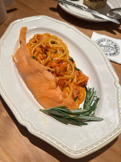 Salmon Pink Cream Pasta