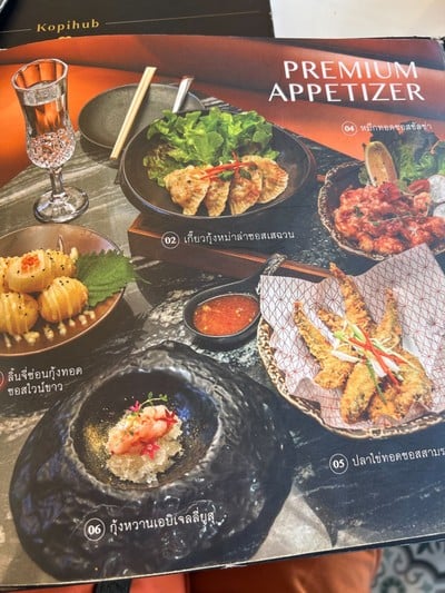 ป้ายราคาหรือสมุดเมนู