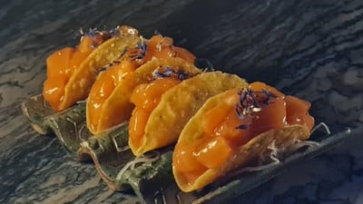 Salmon Spicy Miso Tacos