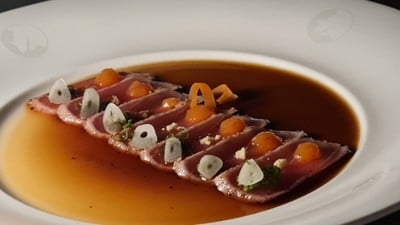 Tuna Tataki With Tosazu