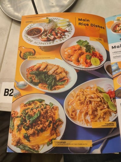ป้ายราคาหรือสมุดเมนู
