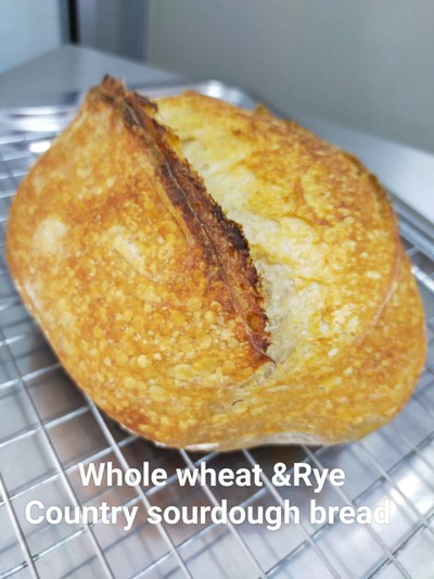 Whole Wheat &Rye Sourdough Bread