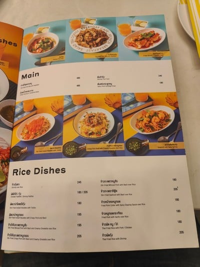 ป้ายราคาหรือสมุดเมนู