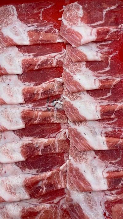 สันคอหมูสไลด์