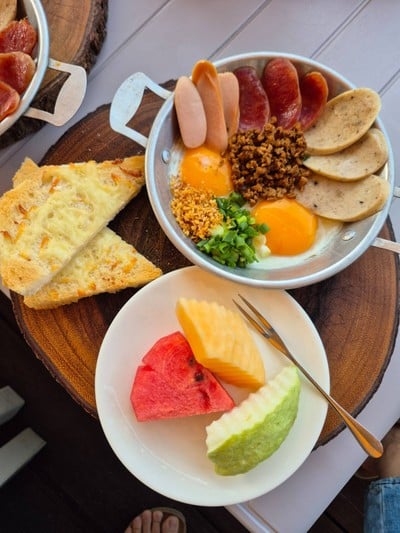 Set American breakfast แบบบ้านพัก