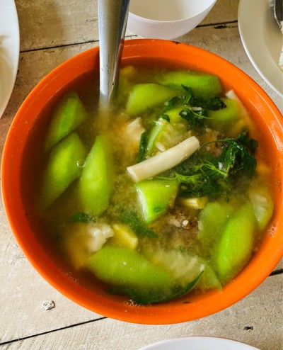 แกงเลียงปลาช่อนทอด