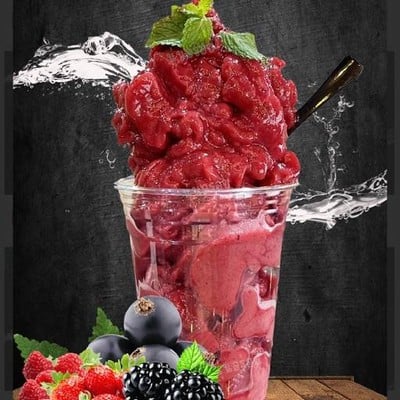 ไอติมกะทิสด เกล็ดหิมะ ร้านKingkong Cuts