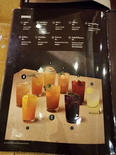 ป้ายราคาหรือสมุดเมนู