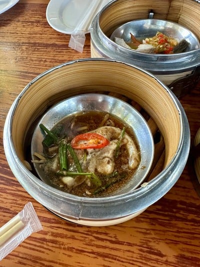 ปลากะพงนึ่งเต้าซี่