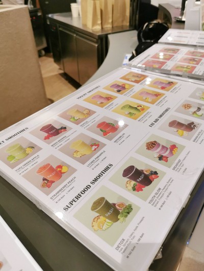 ป้ายราคาหรือสมุดเมนู