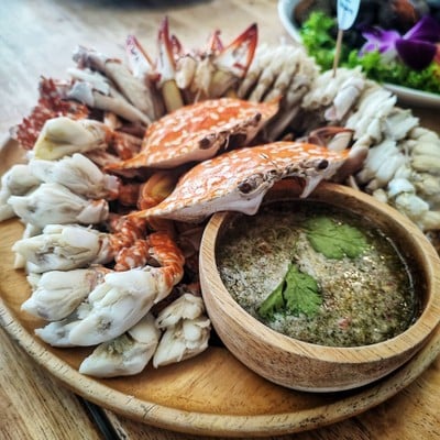 ปูม้าแกะพร้อมทาน