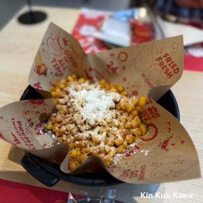 ข้าวโพดทอดคลุกชีส