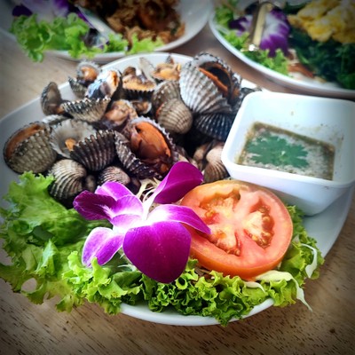 หอยแครงลวก