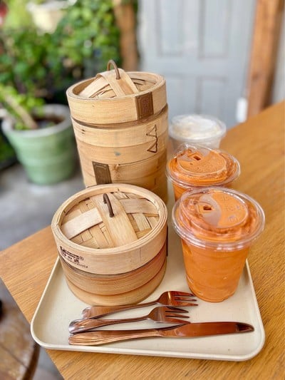 🍘 แปะเอี่ยว บ้านนมสด ซาลาเปาแป้งนุ่ม.