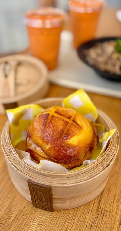 🥠 เปาปิ้ง เนยถั่ว. (ราคา 49 บาท.)