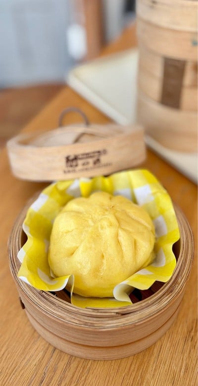 🥠 ซาลาเปาแป้งนุ่มไส้ครีม. (ราคา 28 บาท.)