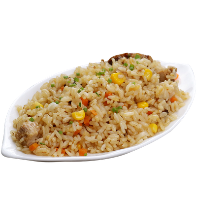 ข้าวผัดไม่ใส่ไข่ (สูตรไม่ใส่ซอสที่เป็นน้ำ)