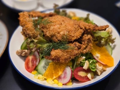 Summer Salad With Soft Shell Crab