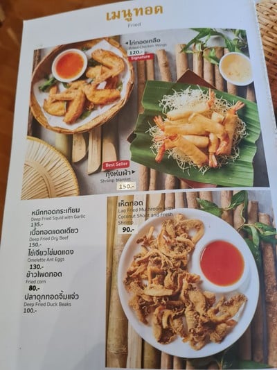 ป้ายราคาหรือสมุดเมนู