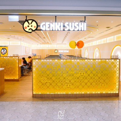 Genki Sushi ซูชิสายพานเสิร์ฟด้วยรถไฟความเร็วสูงส่งถึงโต๊ะ!!