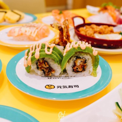 Genki Sushi ซูชิสายพานเสิร์ฟด้วยรถไฟความเร็วสูงส่งถึงโต๊ะ!!