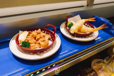 Genki Sushi ซูชิสายพานเสิร์ฟด้วยรถไฟความเร็วสูงส่งถึงโต๊ะ!!