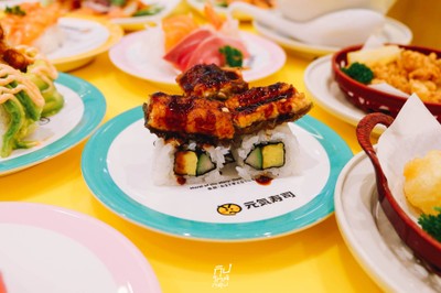Genki Sushi ซูชิสายพานเสิร์ฟด้วยรถไฟความเร็วสูงส่งถึงโต๊ะ!!