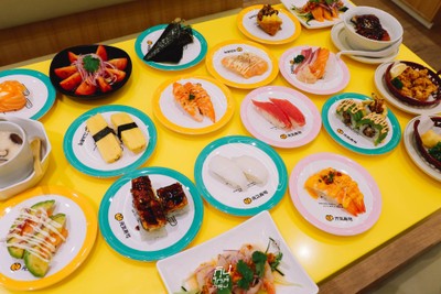 Genki Sushi ซูชิสายพานเสิร์ฟด้วยรถไฟความเร็วสูงส่งถึงโต๊ะ!!