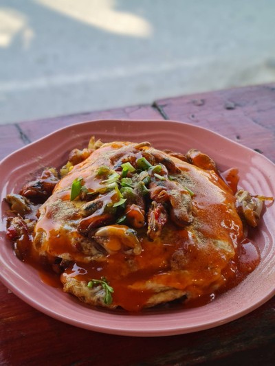 หอยทอด พิเศษหอย + พิเศษไข่