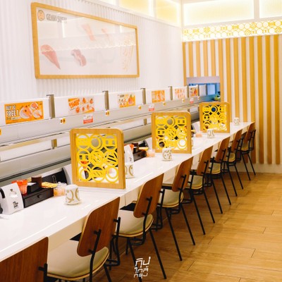 Genki Sushi ซูชิสายพานเสิร์ฟด้วยรถไฟความเร็วสูงส่งถึงโต๊ะ!!
