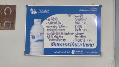 ป้ายราคาหรือสมุดเมนู