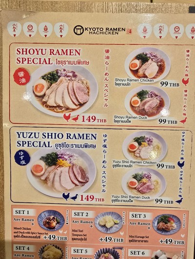 ป้ายราคาหรือสมุดเมนู