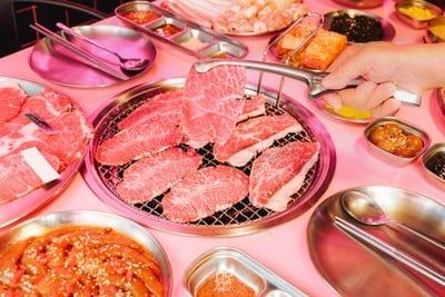 Mannaja Charcoal Grilled Houseบุฟเฟ่ต์ปิ้งย่างเกาหลีพรีเมียม