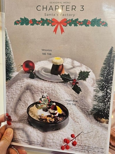 ป้ายราคาหรือสมุดเมนู