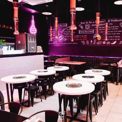 Mannaja Charcoal Grilled Houseบุฟเฟ่ต์ปิ้งย่างเกาหลีพรีเมียม