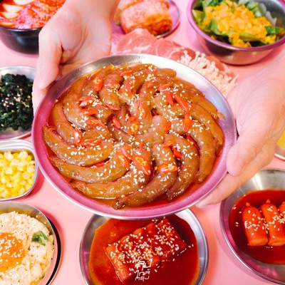 Mannaja Charcoal Grilled Houseบุฟเฟ่ต์ปิ้งย่างเกาหลีพรีเมียม