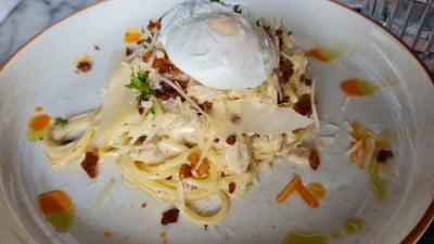 สปาเก็ตตี้ซอสคาโบนาร่า SPAGHETTI PASTA IN CARBONARA SAUCE