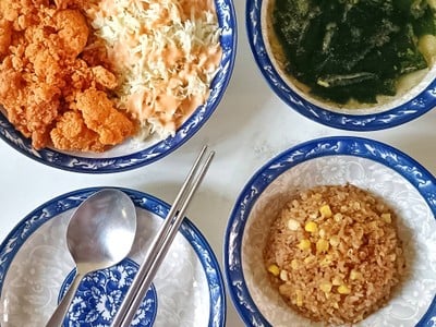 ข้าวอบเนย+ข้าวโพด ,, rice butter corn 🌽  🧈