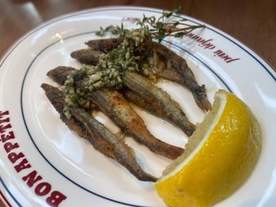 Shishamo in garlic oil
