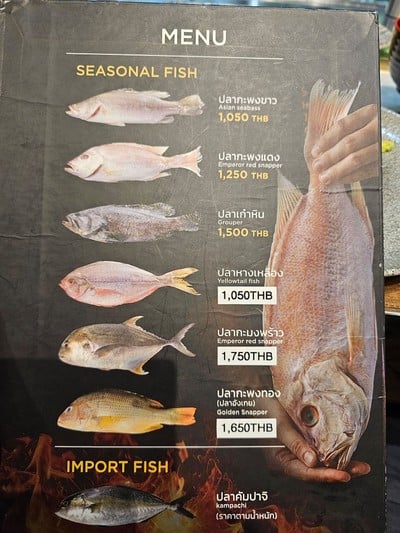 ป้ายราคาหรือสมุดเมนู
